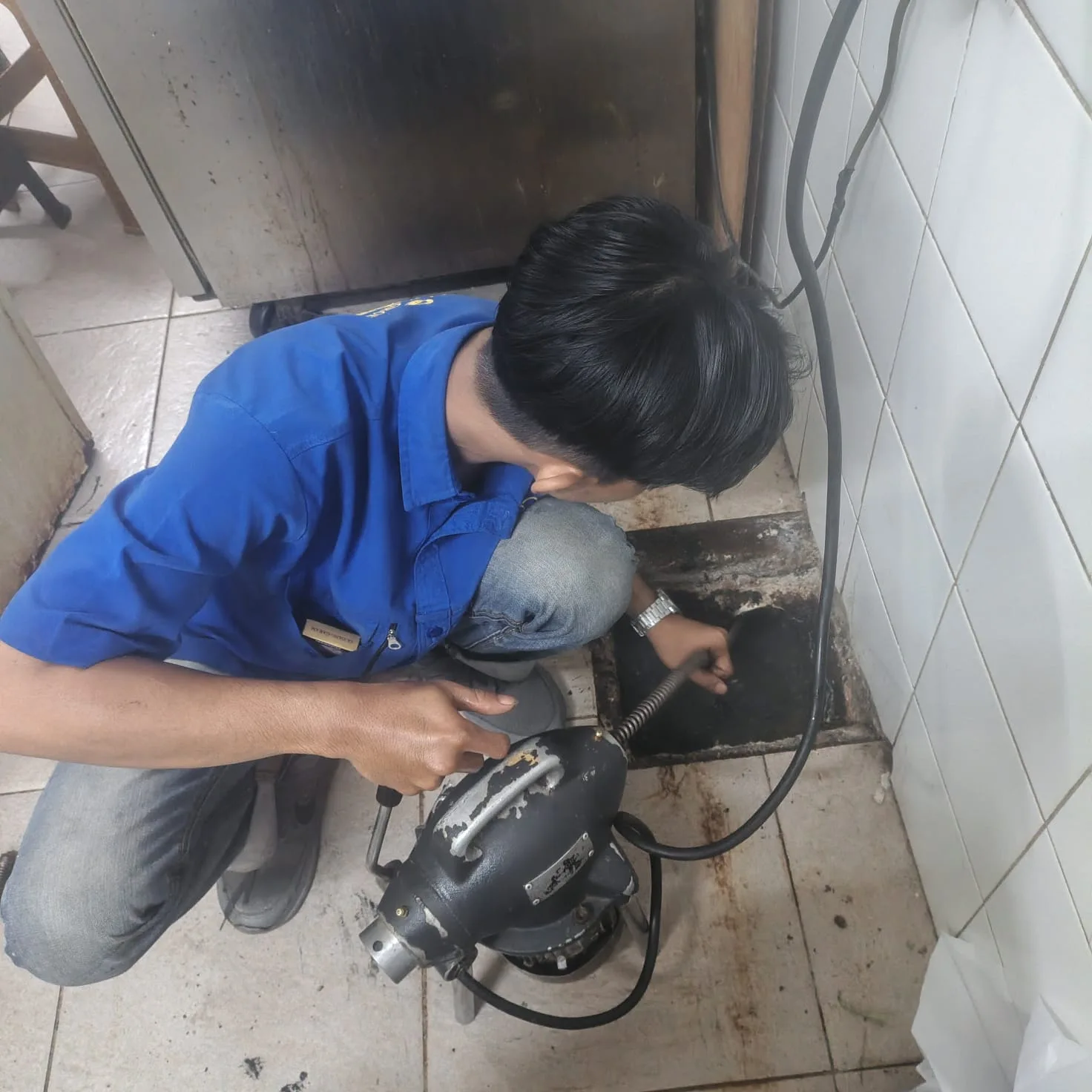 Bak Kontrol Tersumbat Lemak Parah